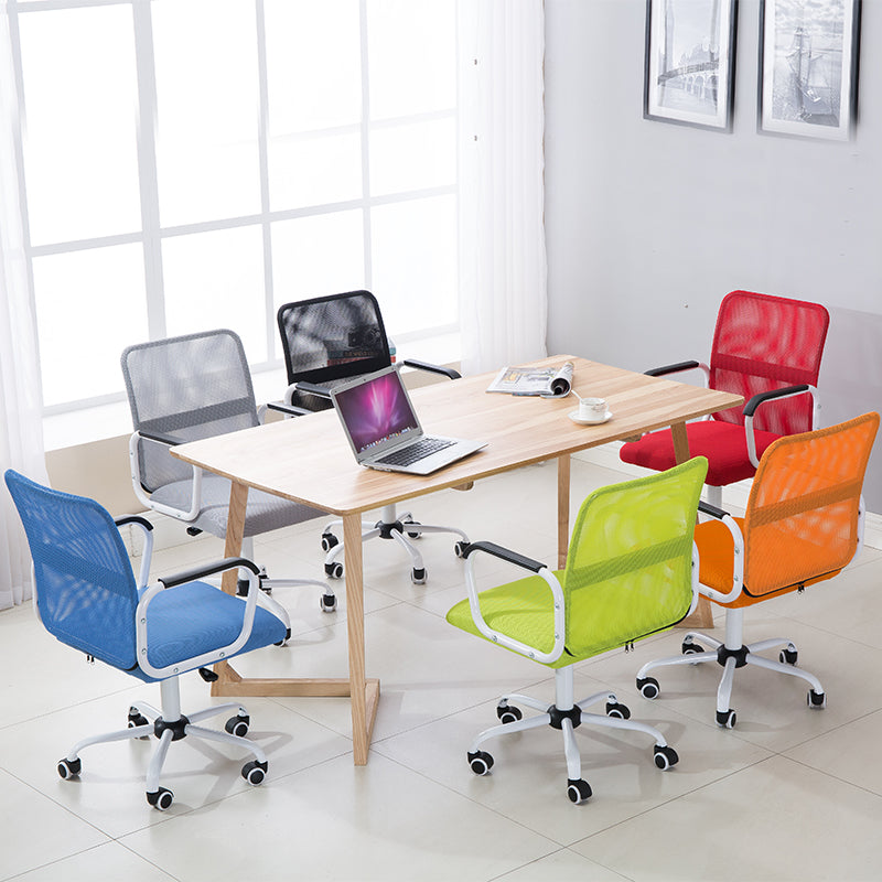 W22 Sitmod Mid-Back Mesh Office Chair, Ergonomic Desk Chair with Breathable Mesh & Padded Seat, 360° Swivel & Height Adjustment, Multi-Color Chair for Home Office & Conference Rooms