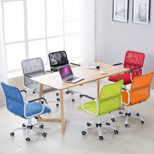 Mid-Back Mesh Office Chair Ergonomic Desk Chair with Breathable Mesh & Padded Seat 360° Swivel & Height Adjustment Multi-Color Chair for Home Office & Conference Rooms