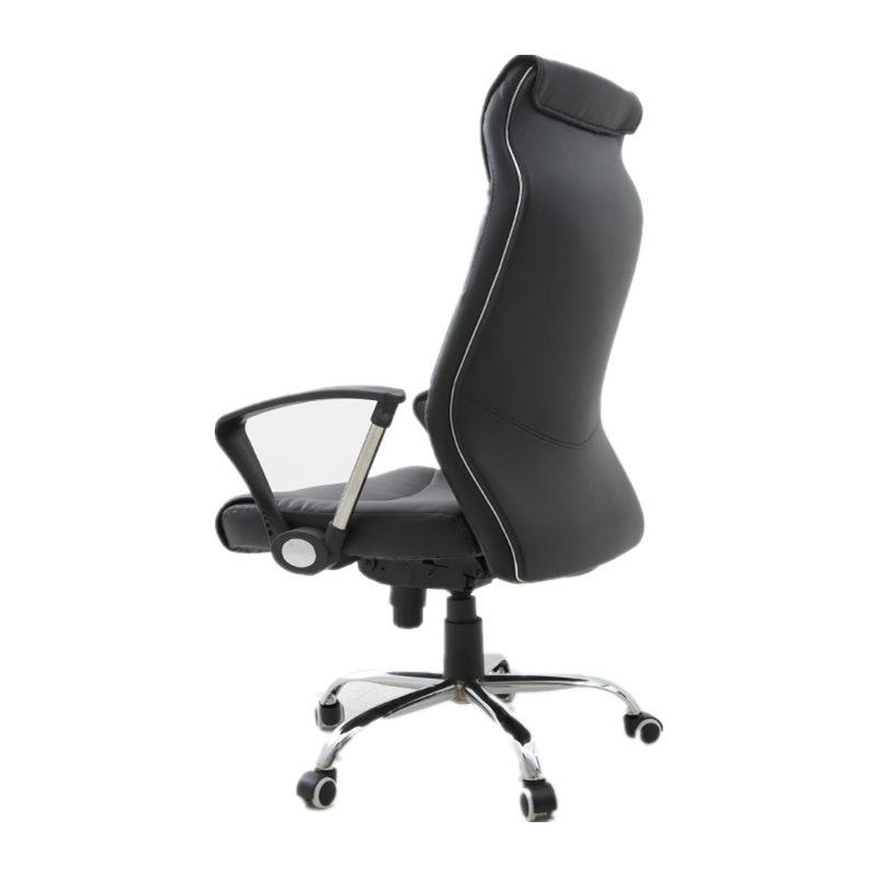 Executive Office Chair High-Back Ergonomic Desk Chair with PU Leather & Mesh Armrests, 360° Swivel & Height Adjustment Modern Luxury Office Chair for Home & Corporate Spaces