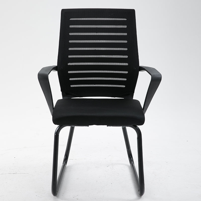 W34 Sitmod Mid-Back Mesh Guest Chair, Ergonomic Sled Base Office Chair with Breathable Mesh & Padded Seat, Fixed Armrests, Multi-Color Chair for Reception Areas & Home Office