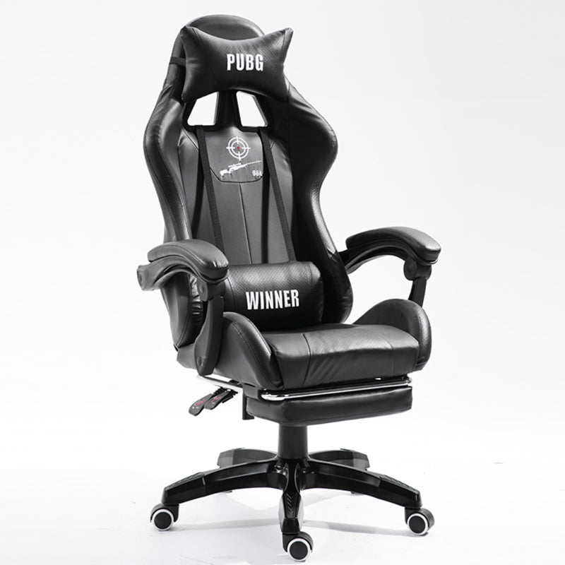 P51 SITMOD Ergonomic Gaming Chair: PUBG "WINNER" Series Racing-Style Reclining Chair with Extendable Footrest
