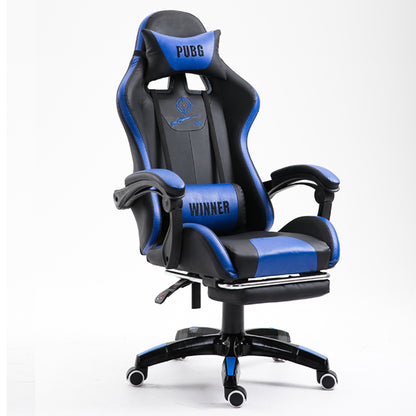 Ergonomic Gaming Chair PUBG "WINNER" Series Racing-Style Reclining Chair with Extendable Footrest