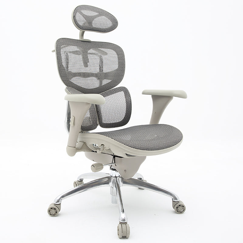 High-End Full Mesh Ergonomic Office Chair Adjustable Headrest & Lumbar Support Desk Chair with 4D Armrests & Laptop Stand 160° Recline & 360° Swivel Multi-Color Chair for Home Office & Gaming