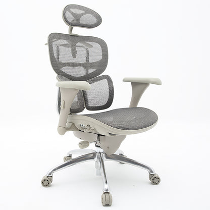 High-End Full Mesh Ergonomic Office Chair Adjustable Headrest & Lumbar Support Desk Chair with 4D Armrests & Laptop Stand 160° Recline & 360° Swivel Multi-Color Chair for Home Office & Gaming