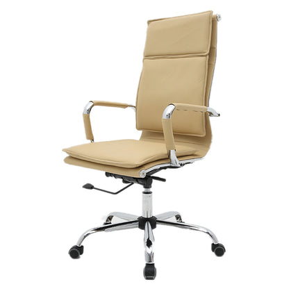 Office Chair High-Back Ergonomic Executive Chair Premium PU Leather Desk Chair with 360° Swivel & Height Adjustment Modern Minimalist Office Chair for Home & Professional Spaces
