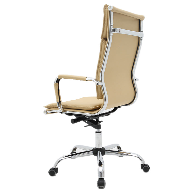 Office Chair High-Back Ergonomic Executive Chair Premium PU Leather Desk Chair with 360° Swivel & Height Adjustment Modern Minimalist Office Chair for Home & Professional Spaces