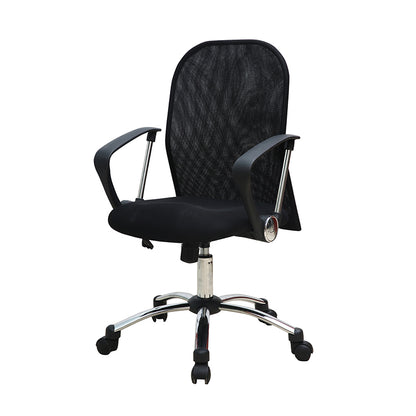 W13 Sitmod Mid-Back Mesh Office Chair, Ergonomic Desk Chair with Breathable Mesh, 360° Swivel & Height Adjustment, Black Office Chair for Home & Corporate Spaces