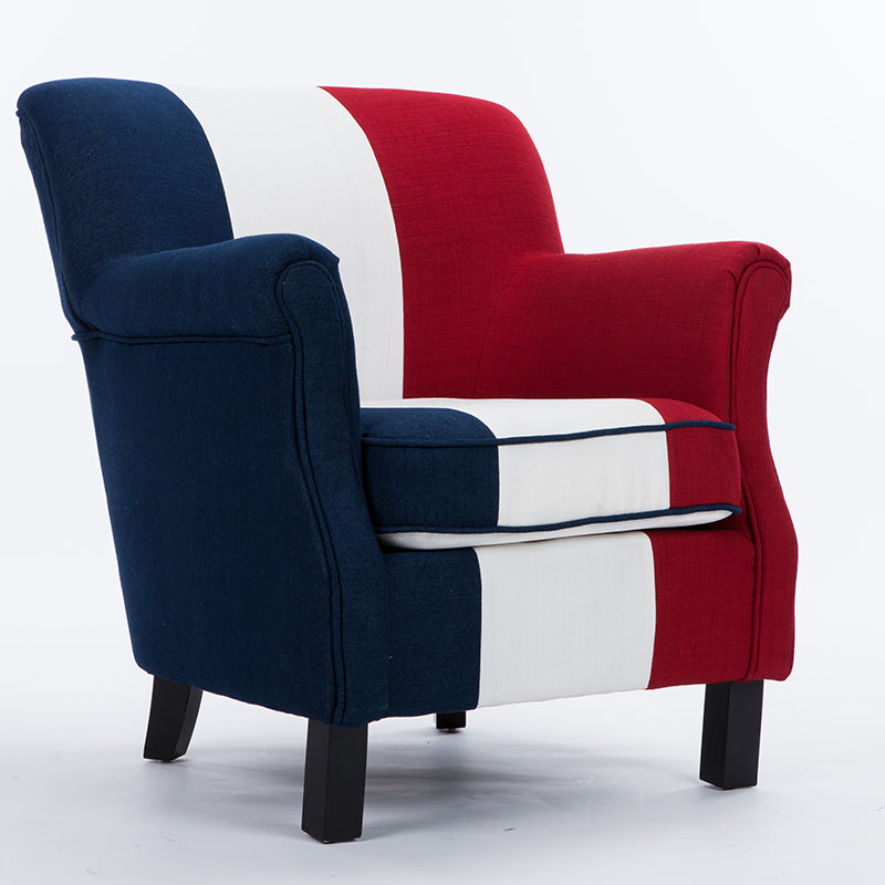 Retro American Leather Leisure Sofa Brass Rivet Detail Classic Bun Feet & Plush Seating