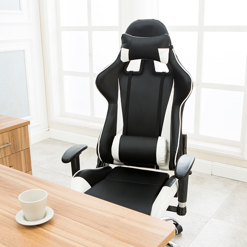 Ergonomic Gaming Chair Classic Racing-Style Reclining Chair with Multi-Color Options