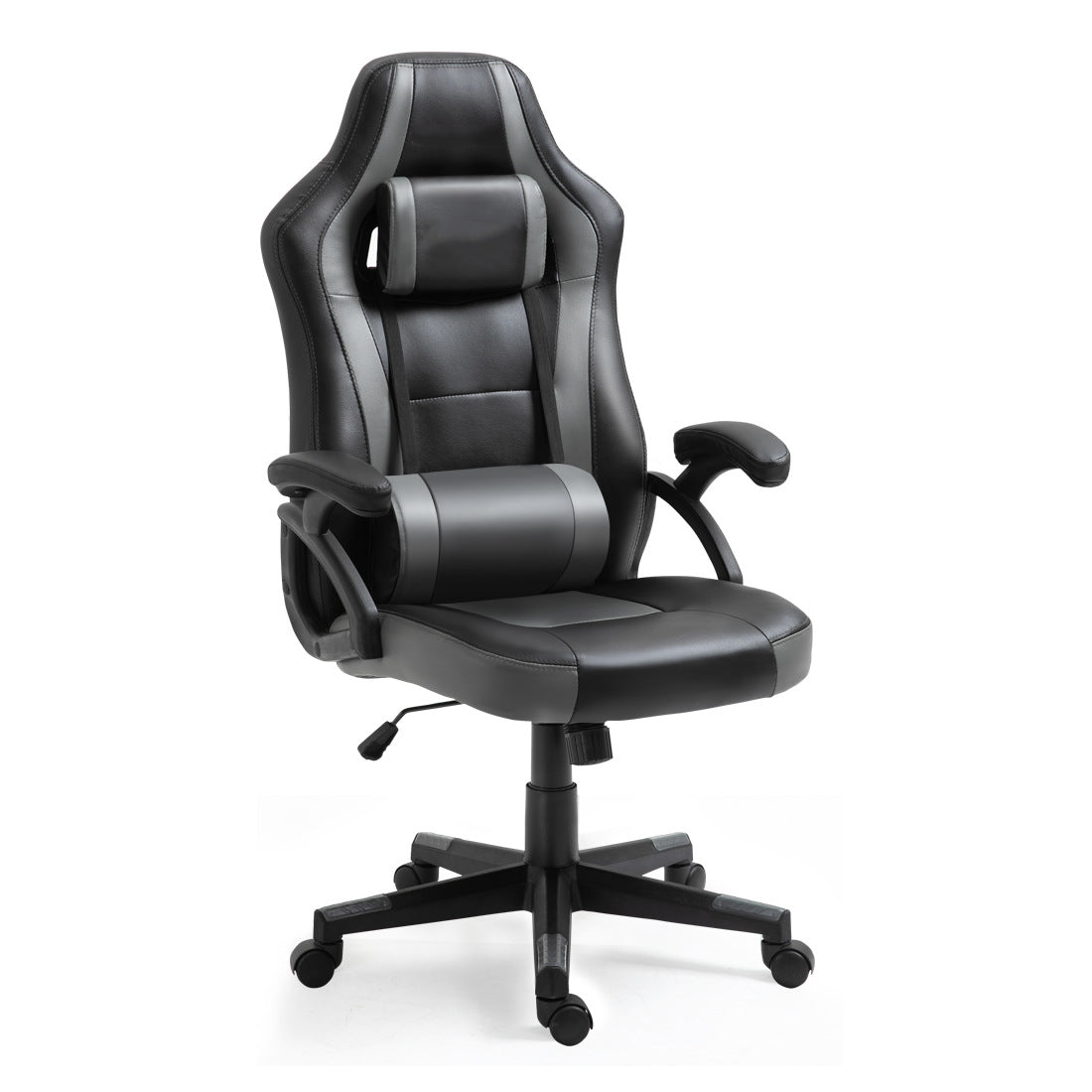 Leather Gaming Chair Headrest & Lumbar Pillow, Adjustable Ergonomic Support for Gaming Office Work & Extended Comfortable Lounging Sessions