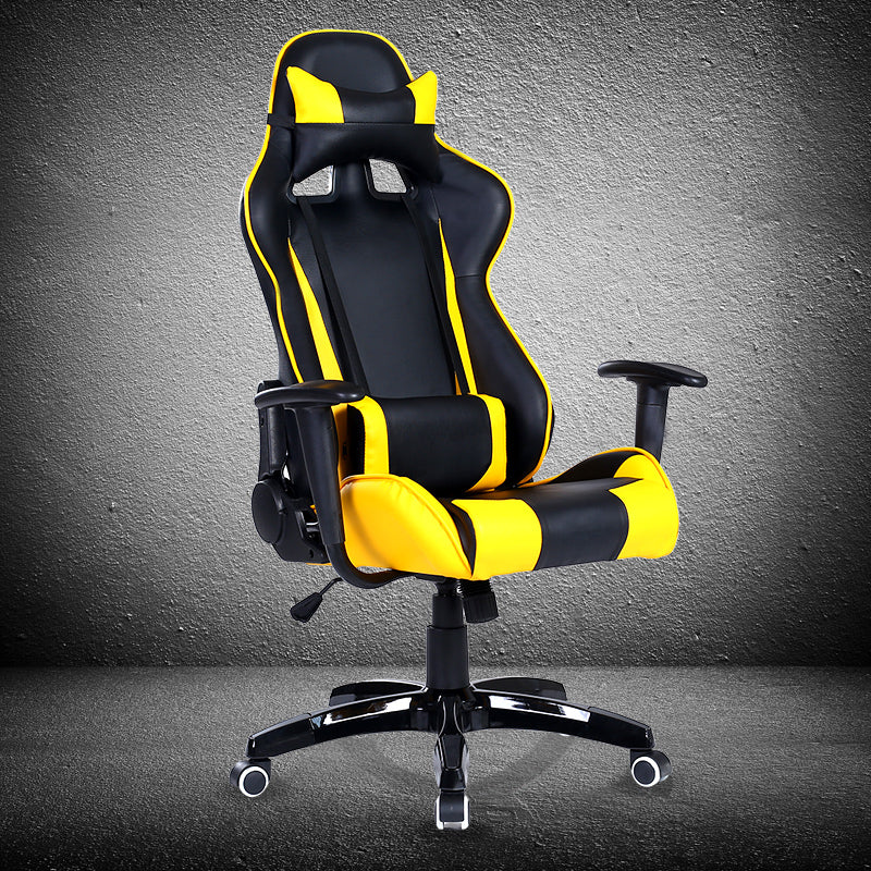 P36 Classic Racing-Style Gaming Chair: Multi-Color Ergonomic Reclining Chair with PU Leather Upholstery
