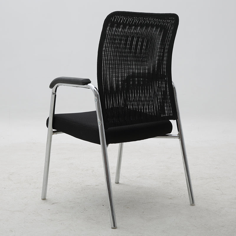 E-01-SITMOD Breathable Mesh Conference Chair: Ergonomic Back Support, Sturdy Chrome Frame, Comfort for Office Meetings & Daily Work