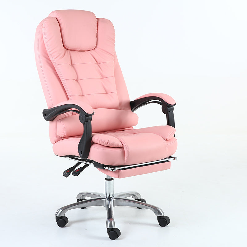 B15 Sitmod Executive Office Chair, High-Back Plush Ergonomic Reclining Desk Chair with Retractable Footrest & Headrest, Premium PU Leather Office Chair with 360° Swivel & Height Adjustment, Multi-Color Luxury Office Chair for Home & Corporate Spaces