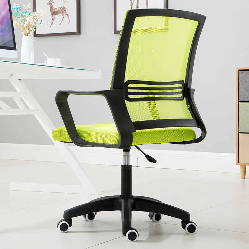 W33 Sitmod Mid-Back Mesh Office Chair, Ergonomic Desk Chair with Breathable Mesh & Padded Seat, 360° Swivel & Height Adjustment, Multi-Color Chair for Home Office & Conference Rooms