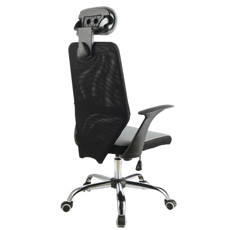 W26 Sitmod High-Back Mesh Office Chair, Ergonomic Desk Chair with Adjustable Headrest & Flip-Up Armrests, 360° Swivel & Height Adjustment, Black & Gray Chair for Home Office & Gaming