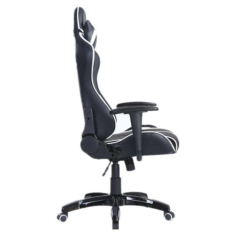 Mecha-Style Gaming Chair Multi-Color Ergonomic Reclining Chair with PU Leather Upholstery