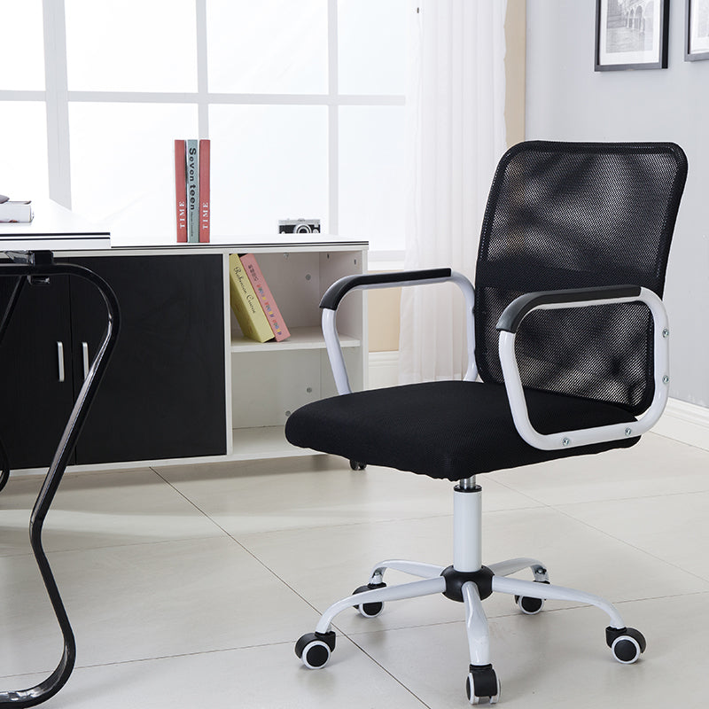 W22 Sitmod Mid-Back Mesh Office Chair, Ergonomic Desk Chair with Breathable Mesh & Padded Seat, 360° Swivel & Height Adjustment, Multi-Color Chair for Home Office & Conference Rooms