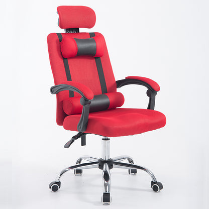 High-Back Reclining Mesh Office Chair Ergonomic Desk Chair with Adjustable Headrest & Dual Lumbar Support Retractable Footrest & 160° Recline 360° Swivel & Height Adjustment Multi-Color Chair for Home Office & Gaming