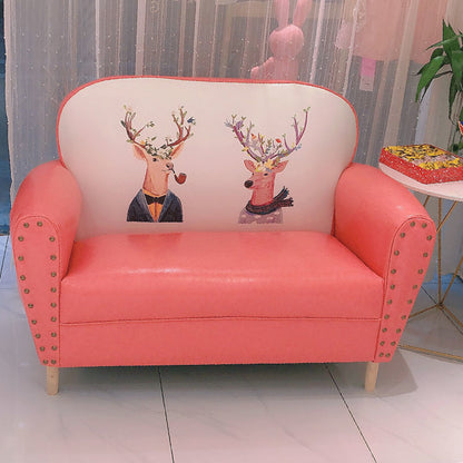 Vintage Studded Leather Sofa Set Patterned Backrest Single & Double Seats Multi-Style Options