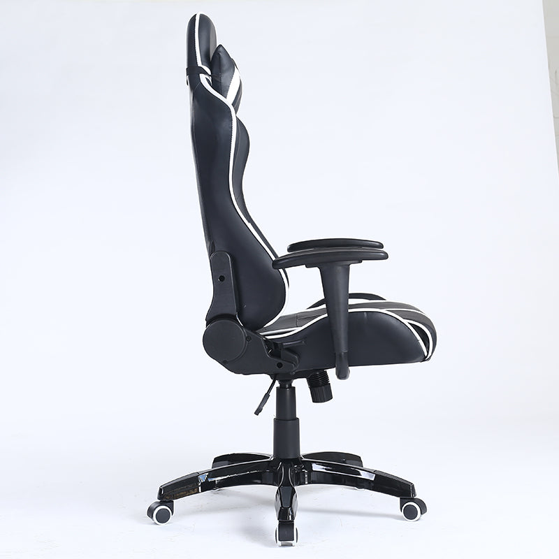 P34 Mecha-Style Gaming Chair: Multi-Color Ergonomic Reclining Chair with PU Leather Upholstery