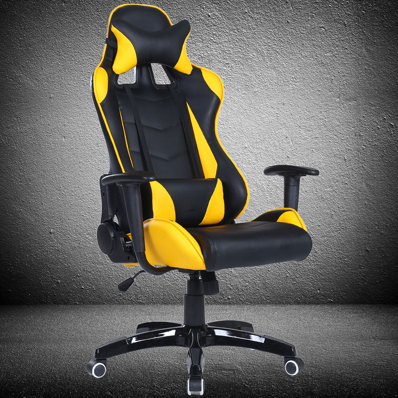 Ergonomic Gaming Chair Classic Racing-Style Reclining Chair with Multi-Color Options