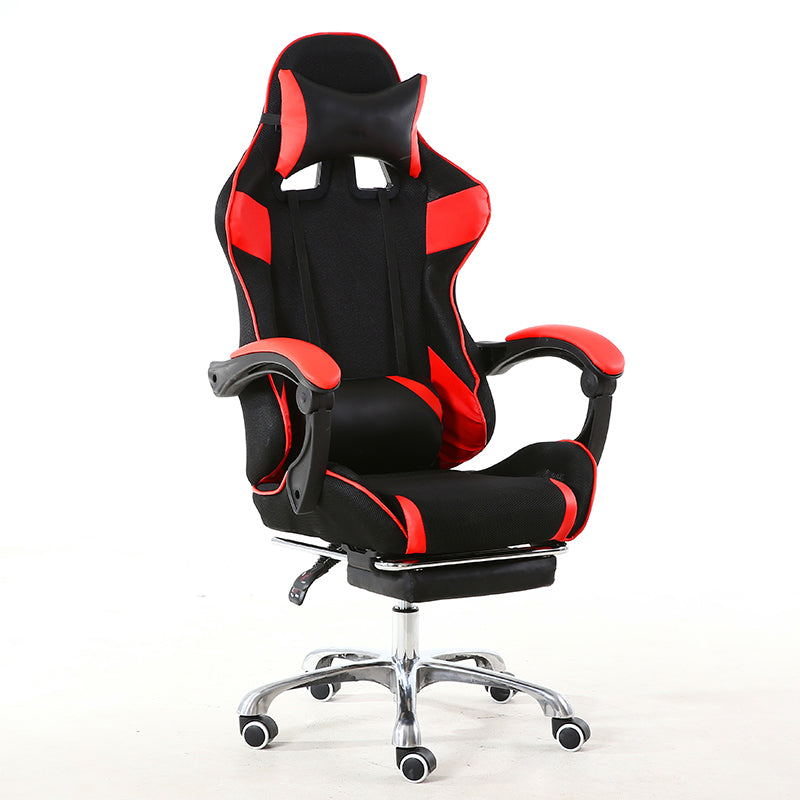 P39 SITMOD Ergonomic Gaming Chair: Breathable Mesh Racing Chair with Extendable Footrest