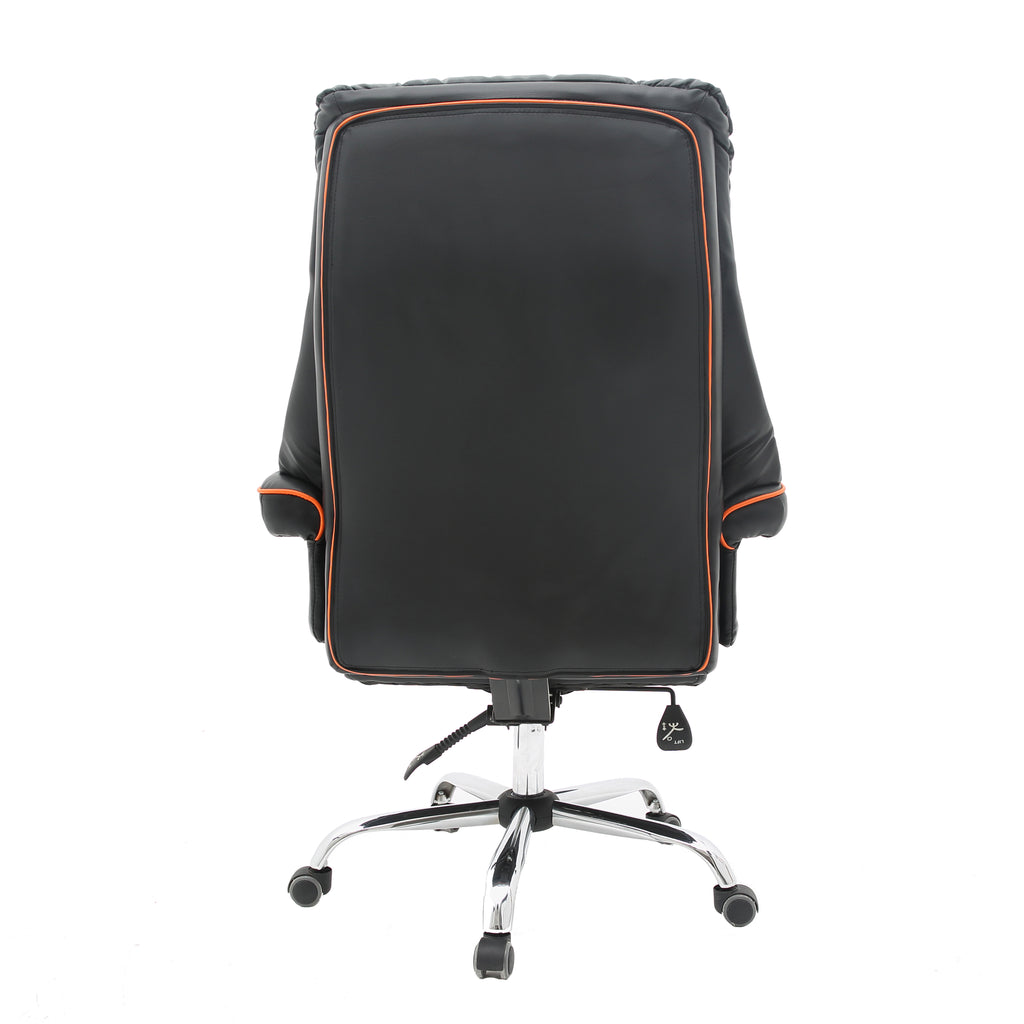 B17 Sitmod Executive Office Chair, High-Back Plush Ergonomic Desk Chair with Contrast Stitching, Premium PU Leather Office Chair with 360° Swivel & Height Adjustment, Modern Gaming-Inspired Office Chair for Home & Corporate Spaces