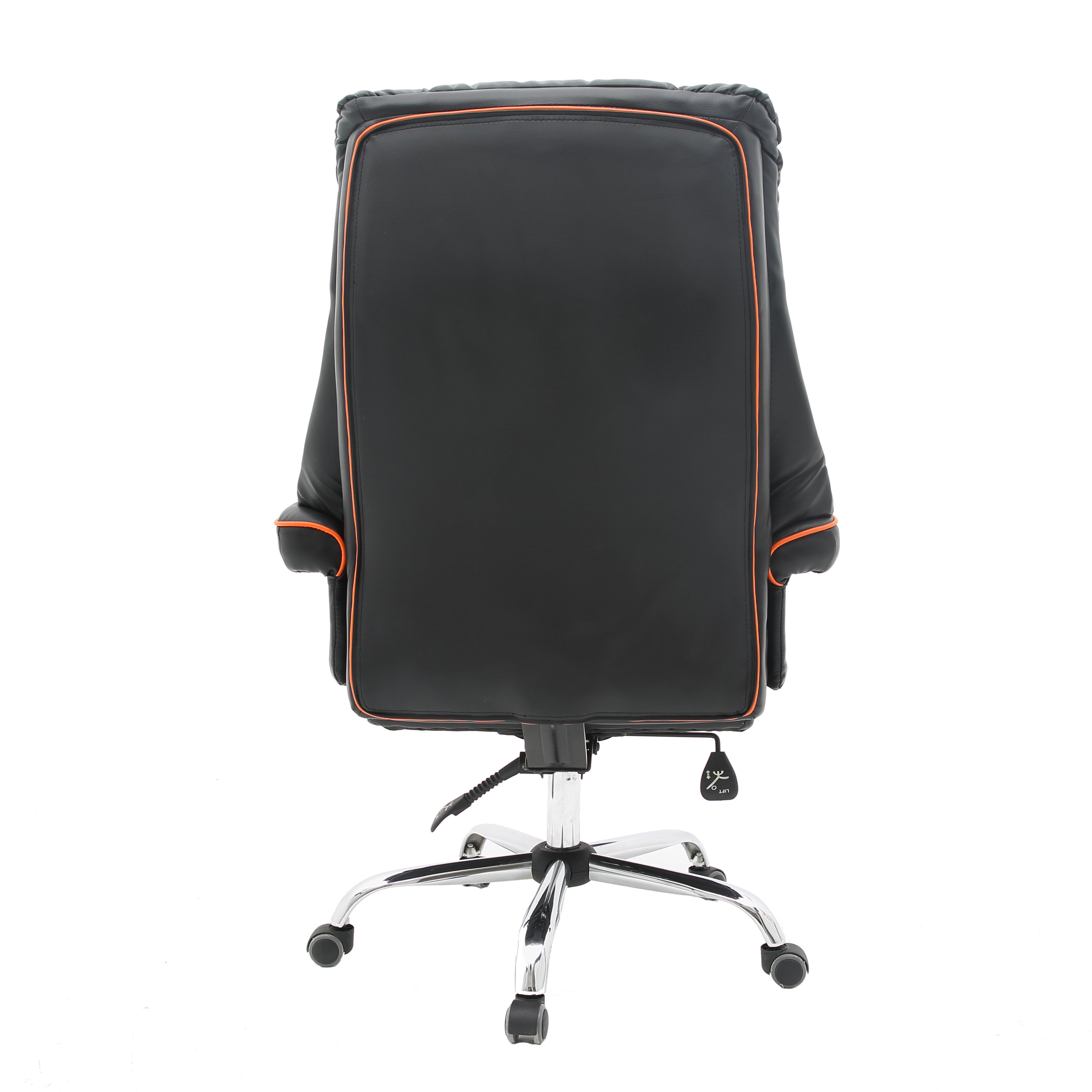 B17 Sitmod Executive Office Chair, High-Back Plush Ergonomic Desk Chair with Contrast Stitching, Premium PU Leather Office Chair with 360° Swivel & Height Adjustment, Modern Gaming-Inspired Office Chair for Home & Corporate Spaces