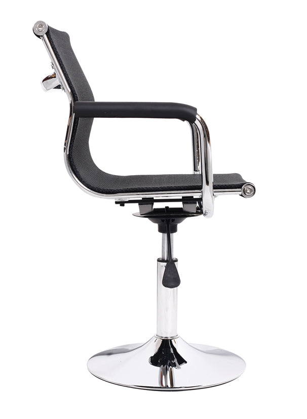 W11 Sitmod Mid-Back Mesh/PU Leather Office Chair, Ergonomic Desk Chair with 2 Base Options, 360° Swivel & Height Adjustment, Multi-Color Stylish Chair for Home Office & Reception