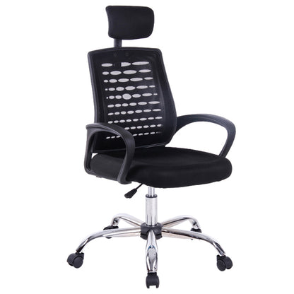 Mid-Back Fabric & Mesh Office Chair Ergonomic Desk Chair with Foldable Armrests 360° Swivel & Height Adjustment Compact Chair for Small Home Office & Study Spaces