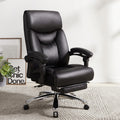 B26 Sitmod Reclining Executive Office Chair, High-Back Plush Ergonomic Desk Chair with Retractable Footrest, Premium PU Leather Office Chair with 360° Swivel & Height Adjustment, Luxury Office Chair for Home & Corporate Spaces