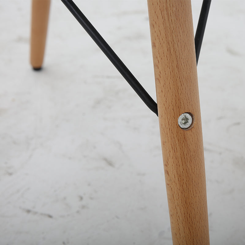 C-37-SITMOD Retro Patchwork Fabric Armchair: Classic Molded Back, Wood-Metal Hybrid Frame & Artistic Color Blocks