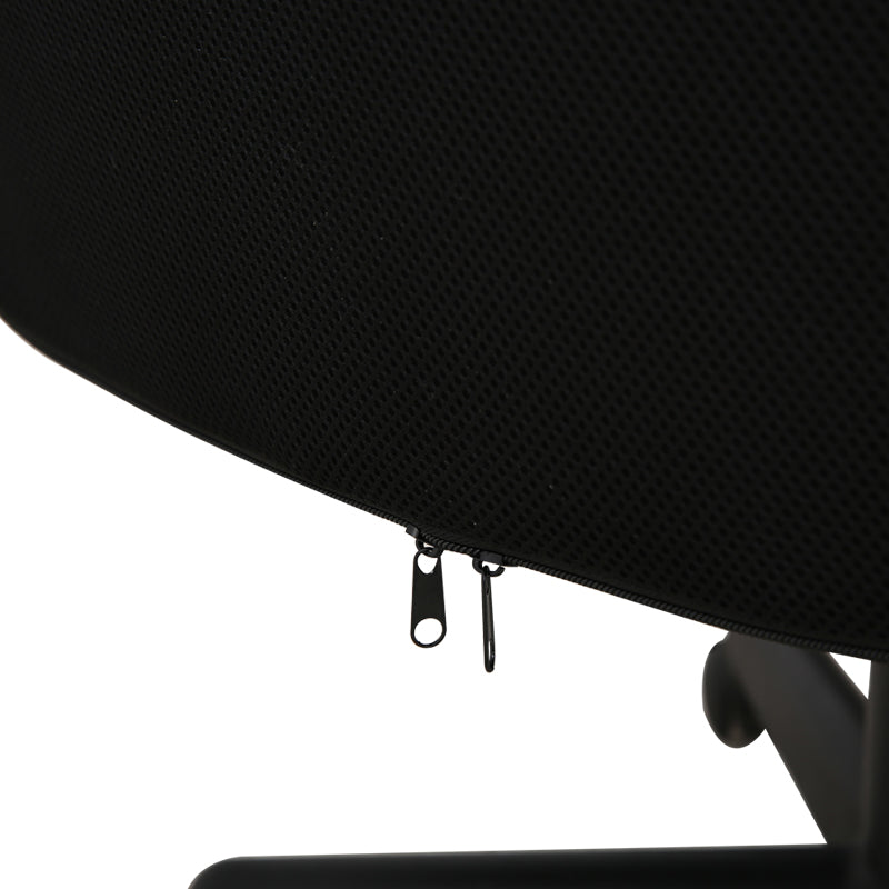 W17 Sitmod Mid-Back Hybrid Office Chair, Ergonomic Desk Chair with PU Leather & Mesh Upholstery, 360° Swivel & Height Adjustment, Black Office Chair for Home & Corporate Spaces