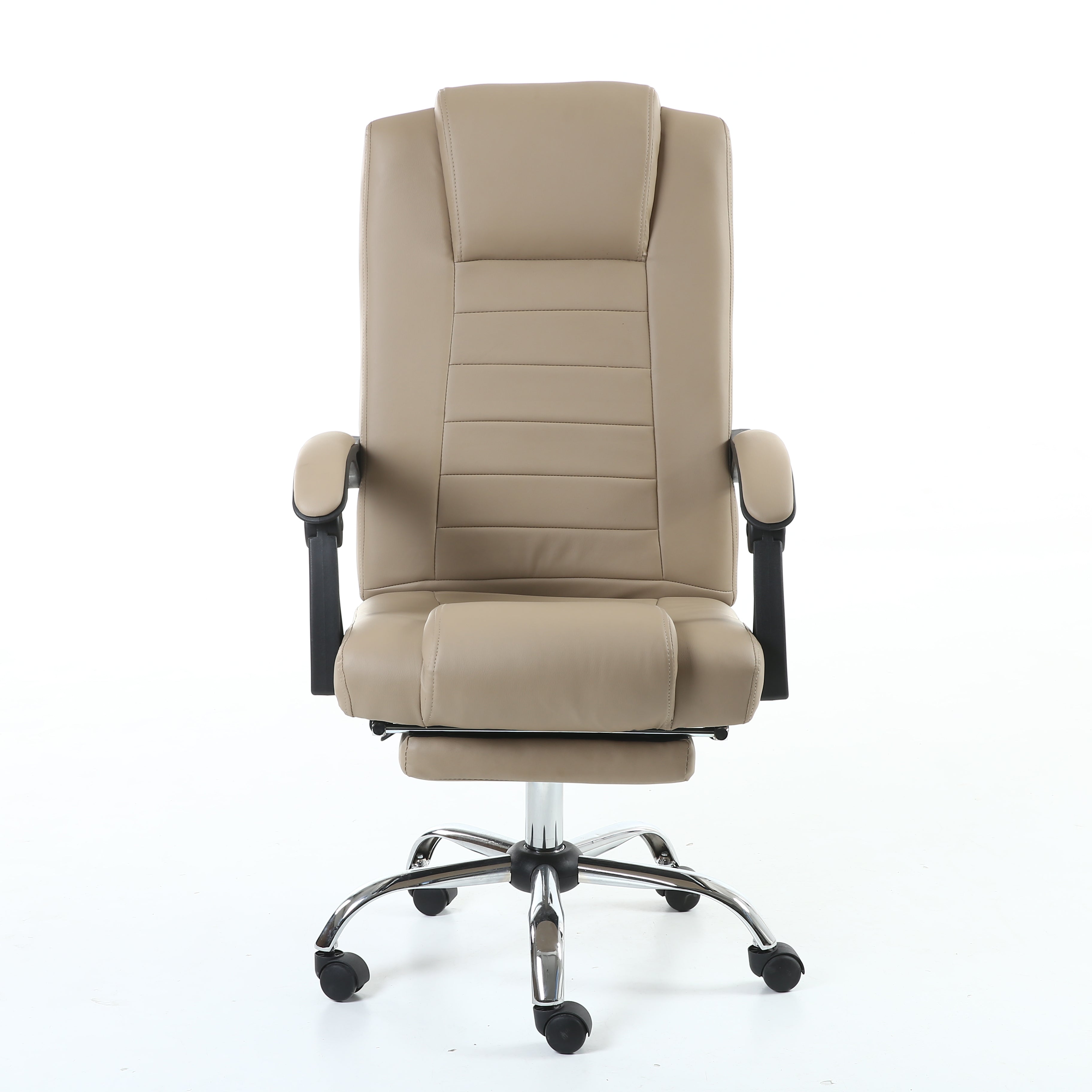 B14 Sitmod Executive Office Chair, High-Back Ergonomic Reclining Desk Chair with Retractable Footrest, Premium PU Leather Office Chair with 360° Swivel & Height Adjustment, Multi-Color Luxury Office Chair for Home & Corporate Spaces