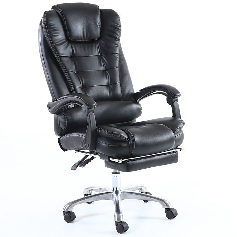 B15 Sitmod Executive Office Chair, High-Back Plush Ergonomic Reclining Desk Chair with Retractable Footrest & Headrest, Premium PU Leather Office Chair with 360° Swivel & Height Adjustment, Multi-Color Luxury Office Chair for Home & Corporate Spaces