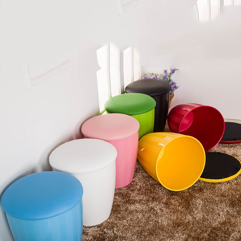C03-SITMOD Multi-Function Storage Stool: Colorful Compact Design, Seating & Hidden Storage for Entryway, Living Room & Kids’ Space