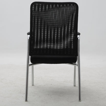 Breathable Mesh Conference Chair Ergonomic Back Support Sturdy Chrome Frame Comfort for Office Meetings & Daily Work