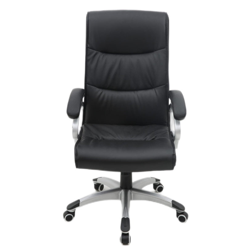 B16 Sitmod Executive Office Chair, High-Back Ergonomic Desk Chair with Breathable Mesh Panels, Premium PU Leather Office Chair with 360° Swivel & Height Adjustment, Modern Executive Chair for Home & Corporate Spaces