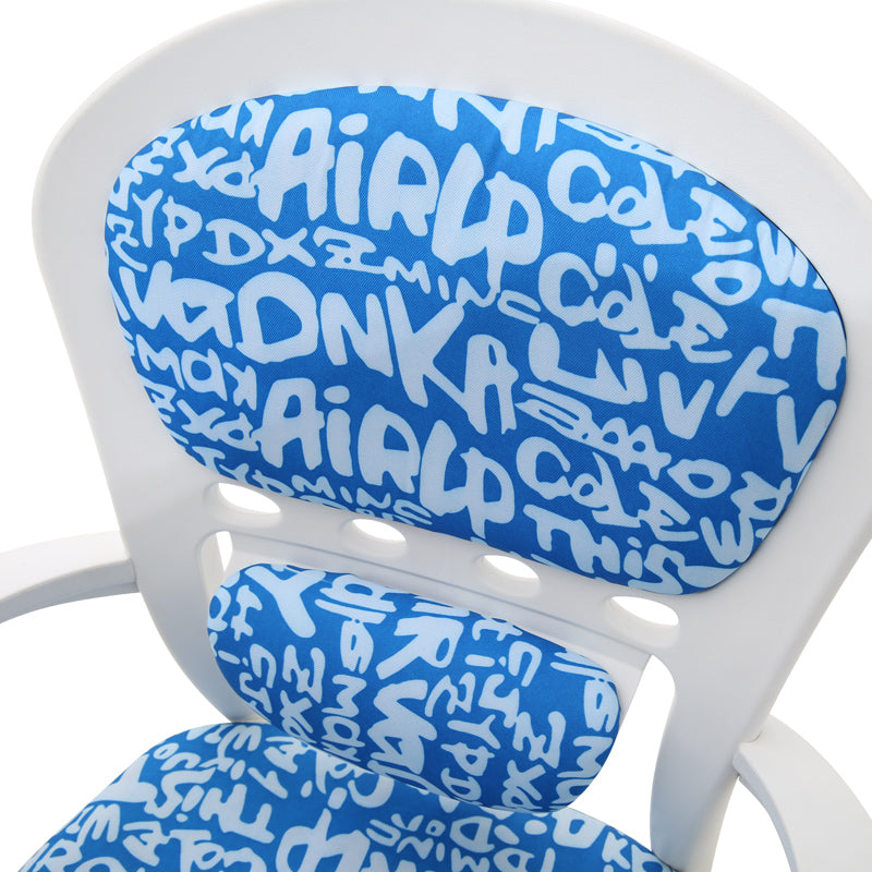 W19 Sitmod Kids' Ergonomic Mesh Office Chair, Adjustable Height Desk Chair with Lumbar Support, 360° Swivel & Vibrant Prints, Multi-Color Chair for Children's Study & Gaming