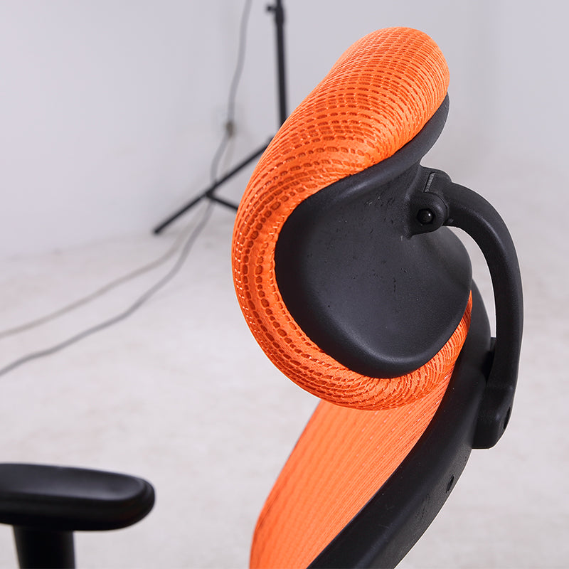 W15 Sitmod High-Back Ergonomic Mesh Office Chair, Adjustable Headrest & Lumbar Support Desk Chair with 3D Armrests, 135° Recline & 360° Swivel, Orange & Black Gaming Chair for Home Office