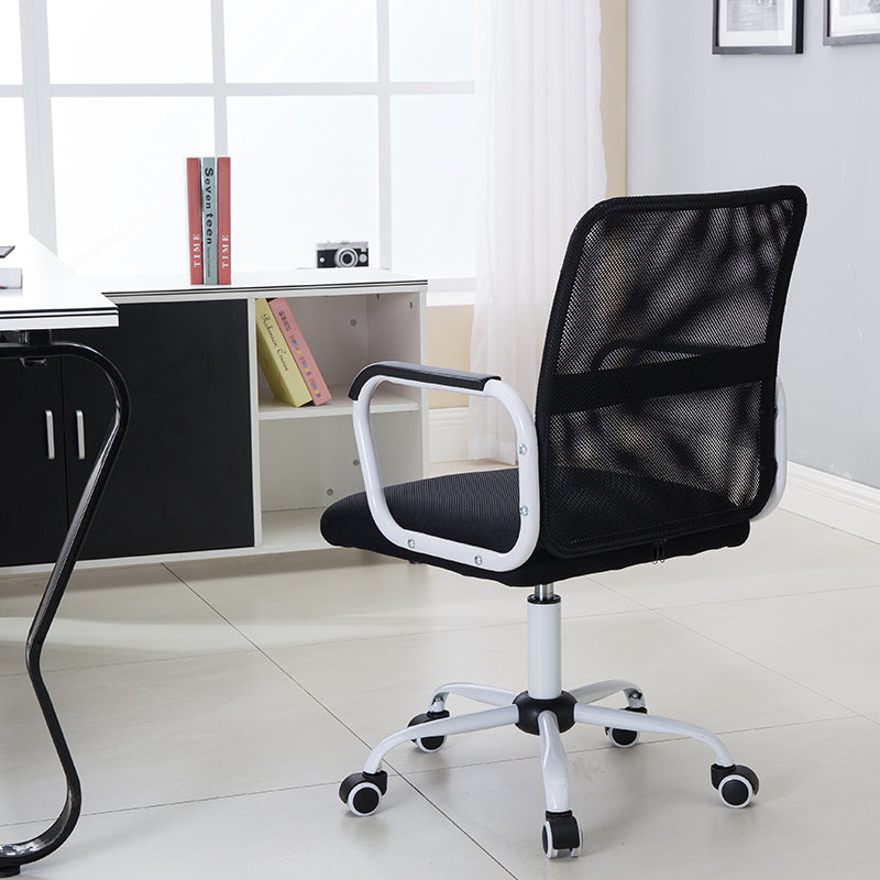 W22 Sitmod Mid-Back Mesh Office Chair, Ergonomic Desk Chair with Breathable Mesh & Padded Seat, 360° Swivel & Height Adjustment, Multi-Color Chair for Home Office & Conference Rooms