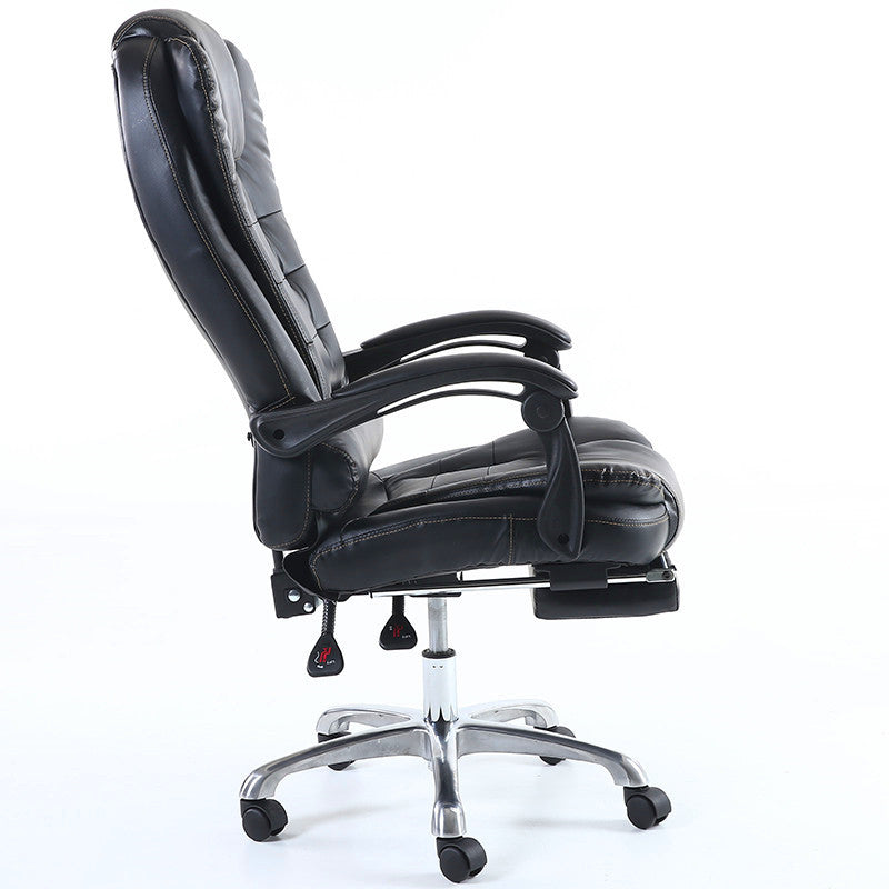 B15 Sitmod Executive Office Chair, High-Back Plush Ergonomic Reclining Desk Chair with Retractable Footrest & Headrest, Premium PU Leather Office Chair with 360° Swivel & Height Adjustment, Multi-Color Luxury Office Chair for Home & Corporate Spaces