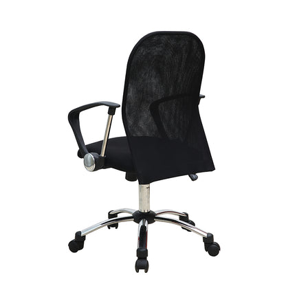 W13 Sitmod Mid-Back Mesh Office Chair, Ergonomic Desk Chair with Breathable Mesh, 360° Swivel & Height Adjustment, Black Office Chair for Home & Corporate Spaces