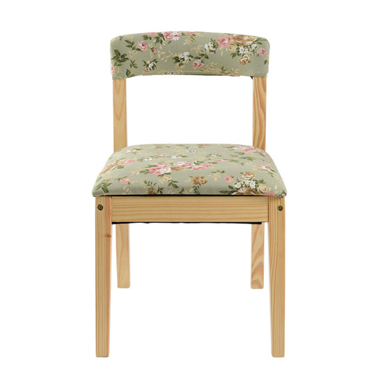 C-16-SITMOD Casual Fabric-Upholstered Dining Chair: Wooden Frame, Versatile Prints & Everyday Comfort