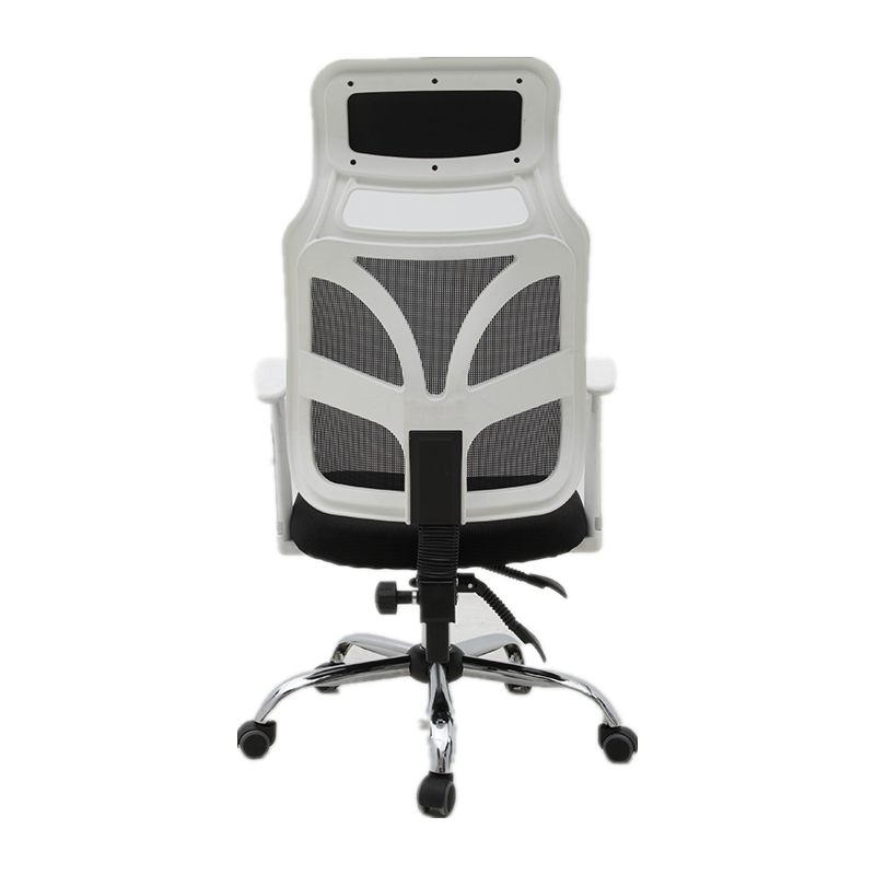 W08 Sitmod High-Back Ergonomic Mesh Office Chair, Adjustable Headrest Desk Chair with Breathable Mesh, 360° Swivel & Height Adjustment, Black & White Office Chair for Home & Gaming