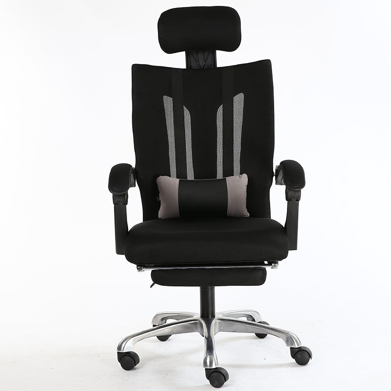 High-Back Reclining Mesh Office Chair Ergonomic Desk Chair with Adjustable Headrest & Lumbar Support, Retractable Footrest & 150° Recline 360° Swivel & Height Adjustment Multi-Color Chair for Home Office & Gaming