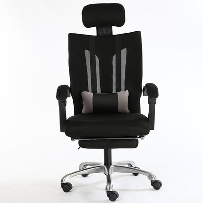 High-Back Reclining Mesh Office Chair Ergonomic Desk Chair with Adjustable Headrest & Lumbar Support, Retractable Footrest & 150° Recline 360° Swivel & Height Adjustment Multi-Color Chair for Home Office & Gaming