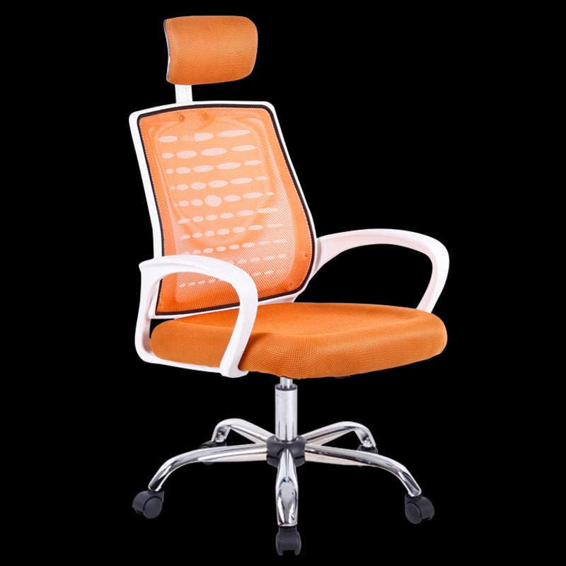 W29 Sitmod Mid-Back Fabric & Mesh Office Chair, Ergonomic Desk Chair with Foldable Armrests, 360° Swivel & Height Adjustment, Compact Chair for Small Home Office & Study Spaces