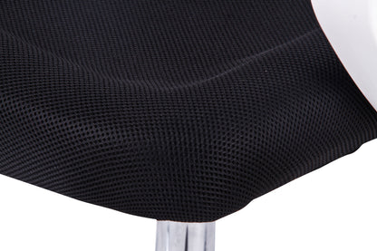 Mid-Back Mesh Office Chair Ergonomic Desk Chair with Breathable Mesh 360° Swivel & Height Adjustment Black/White Office Chair for Home & Corporate Spaces