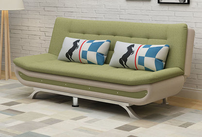 Retro American Tufted Leather Sofa Button-Tufted Back Solid Wood Bun Feet & Luxurious Plush Seating